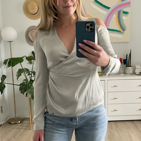 All Saints Tops - All Saints Cold Shoulder Blouse